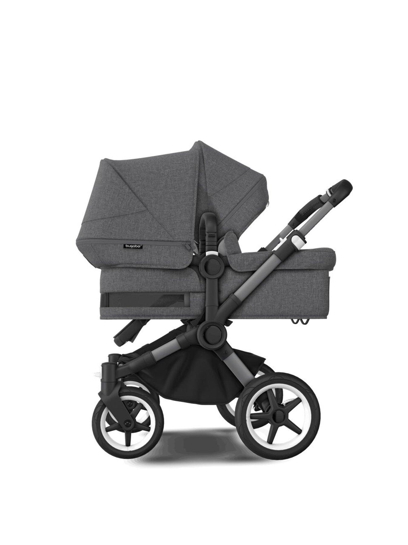 Bugaboo Donkey Duo Complete Pushchair Graphite/Grey/Melange