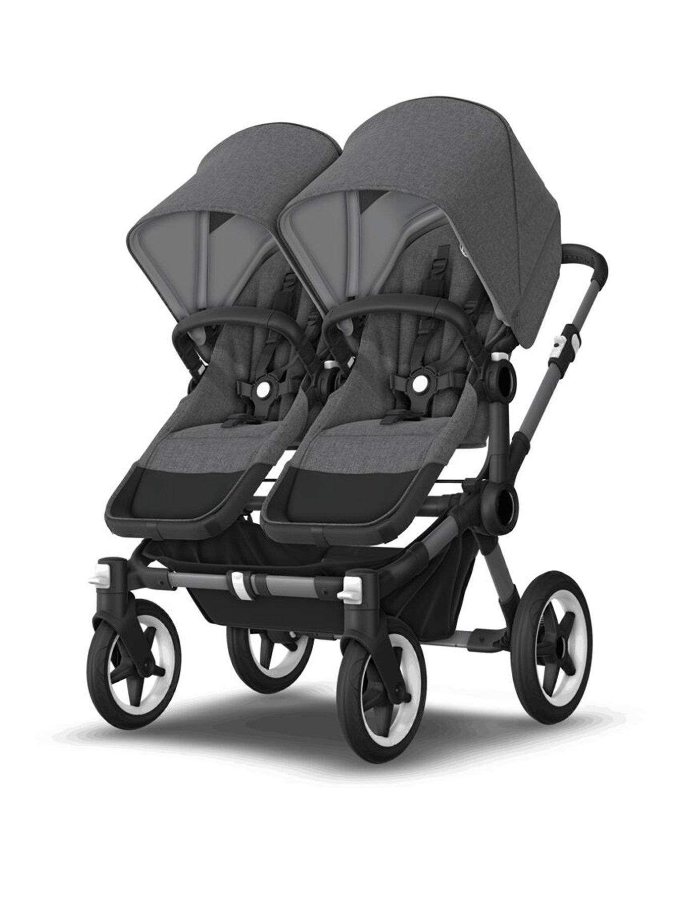 Bugaboo Donkey 5 Twin Extension Complete Pushchair (Grey Melange)