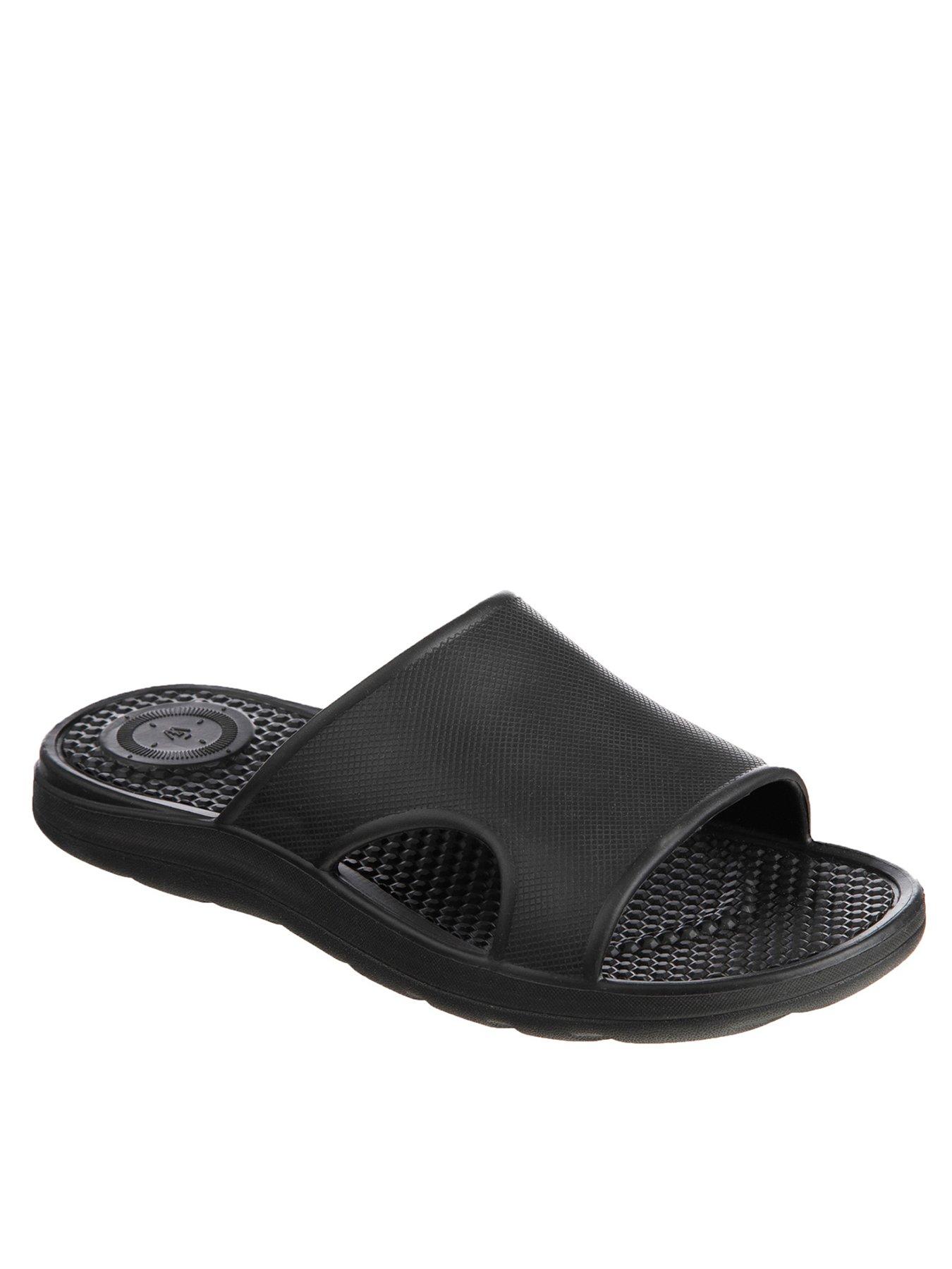 undefined Mens Solbounce Vented Slide Sandal - Black