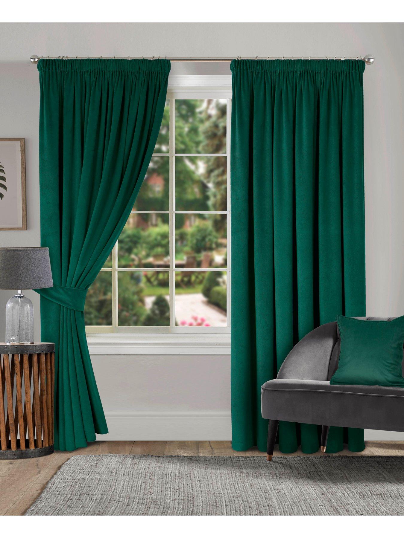 Lucia Thermal Velour Eyelet Lined Curtains