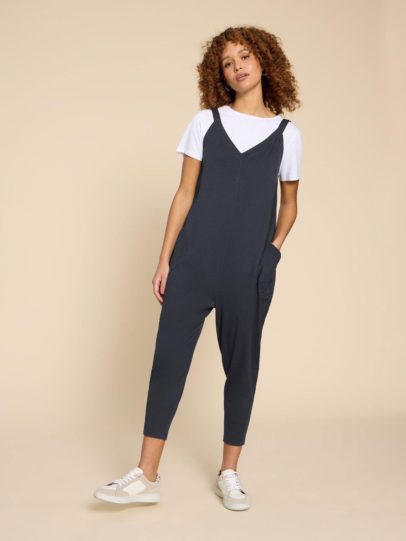 Image 1 of 6 of White Stuff Selina Jumpsuit -grey