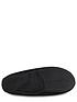  image of totes-machine-stitched-suedette-moccasin-with-pillowstep-slipper-black
