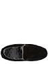  image of totes-mens-real-suede-moccasin-slippers-black
