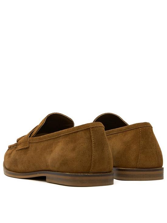 stillFront image of schuh-rich-suede-square-toe-loafer-tan
