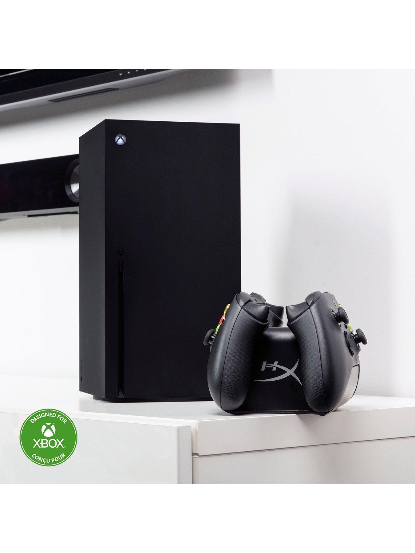  image of hyperx-chargeplay-duo-controller-charging-station-supports-xbox-series-xs-xbox-one-wireless-controllers-nbspincludes-2-rechargeable-battery-packs-amp-additional-battery-doors