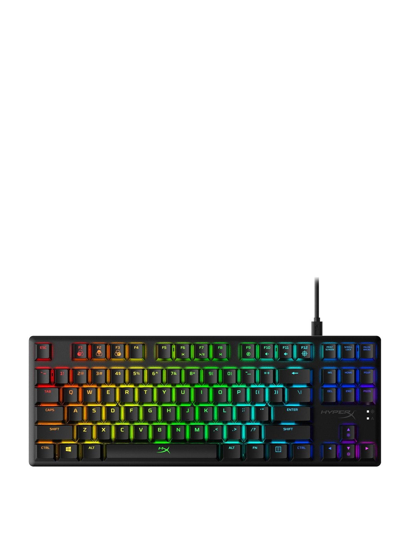 front image of hyperx-alloy-origins-core-rgb-tenkeyless-mechanical-gaming-keyboard-cherry-red-switches-anti-ghosting