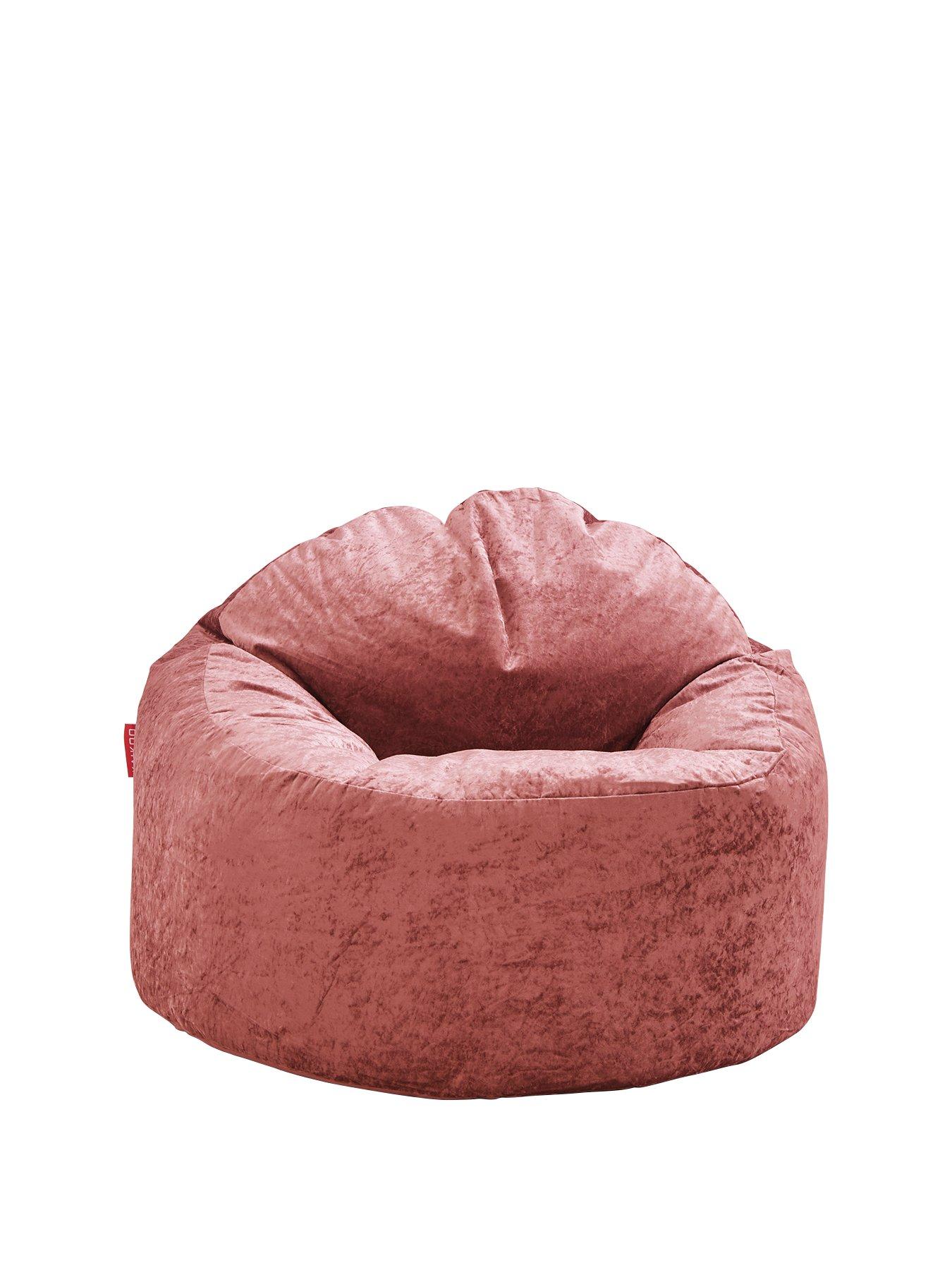 kaikoo-crushed-velvet-beanbag-chair
