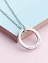  image of treat-republic-personalised-family-ring-silver-necklace