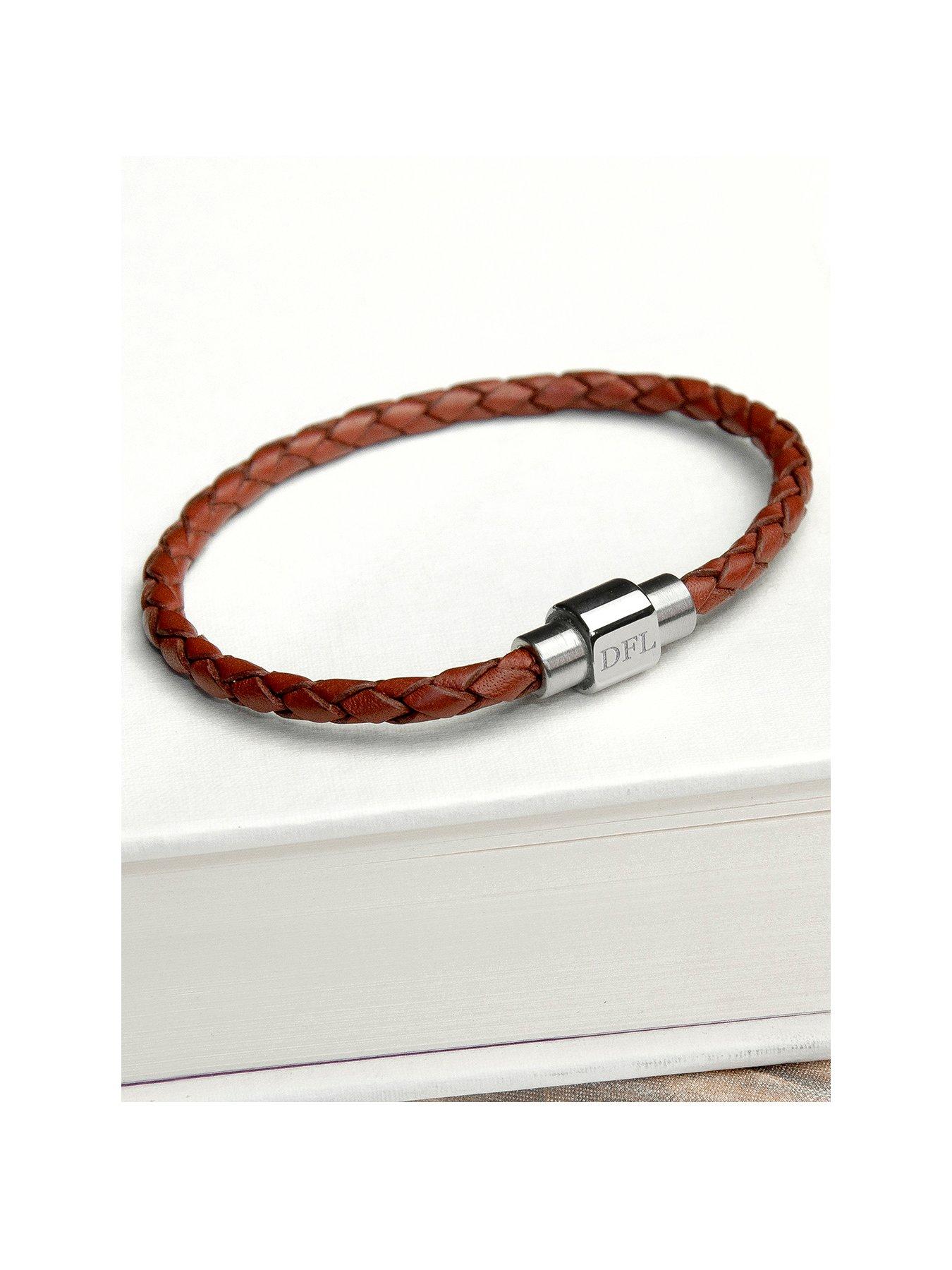 treat-republic-personalised-mens-woven-leather-bracelet-in-burnt-sienna