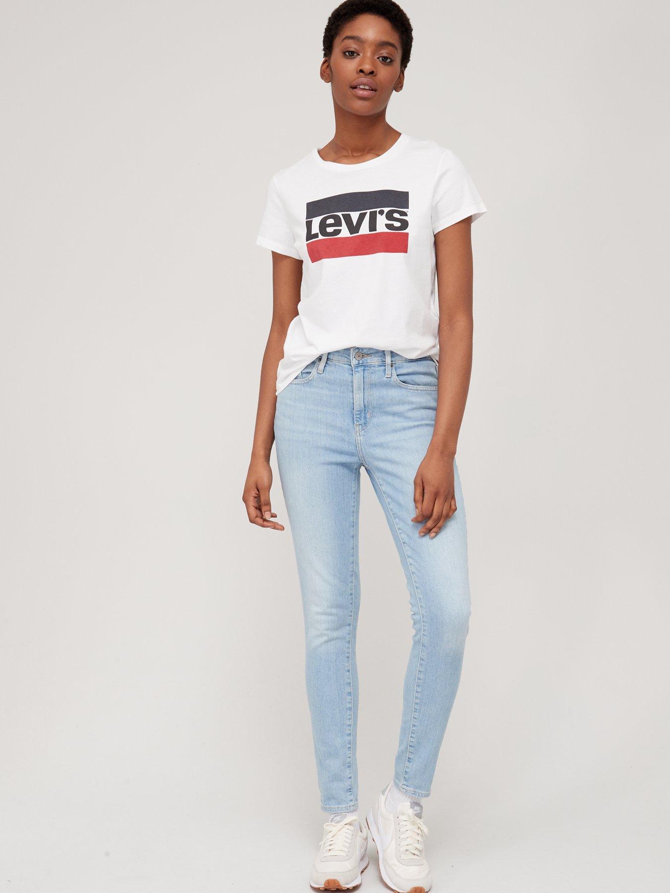 Levi's 721 shop high rise white