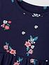  image of everyday-girls-floral-long-sleeve-dress-navy