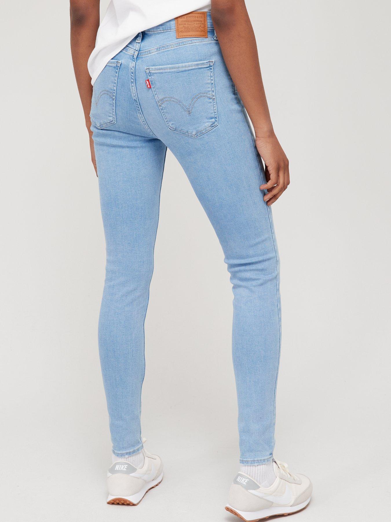 Levi s Mile High Super Skinny Jean Naples Shine Blue littlewoods