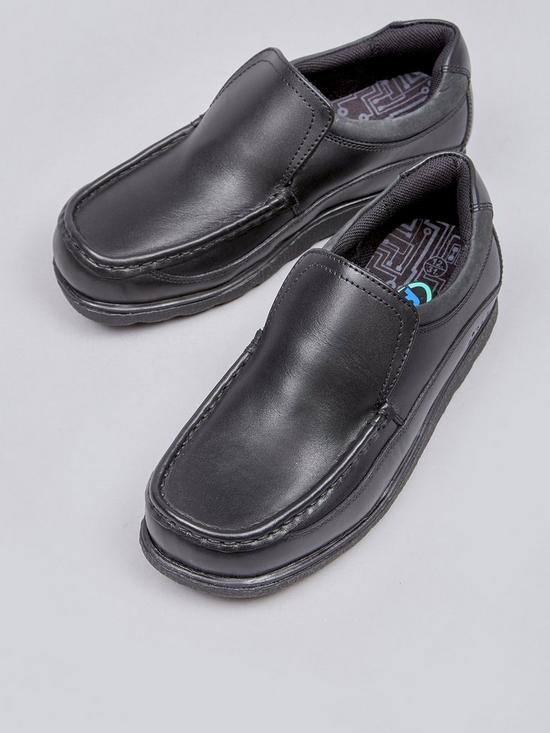 stillFront image of pod-jay-boys-slip-on-school-shoes