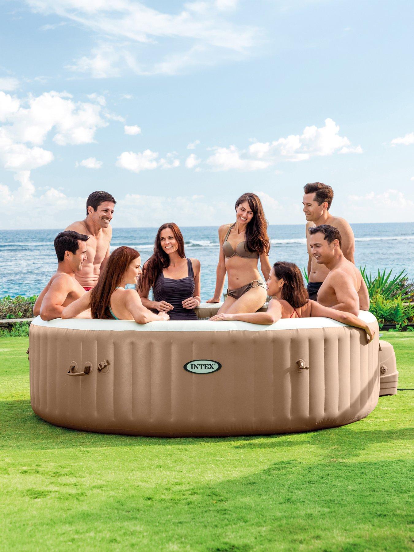 Image 1 of 7 of Intex PureSpa Bubble Round (8 Person) Inflatable Spa