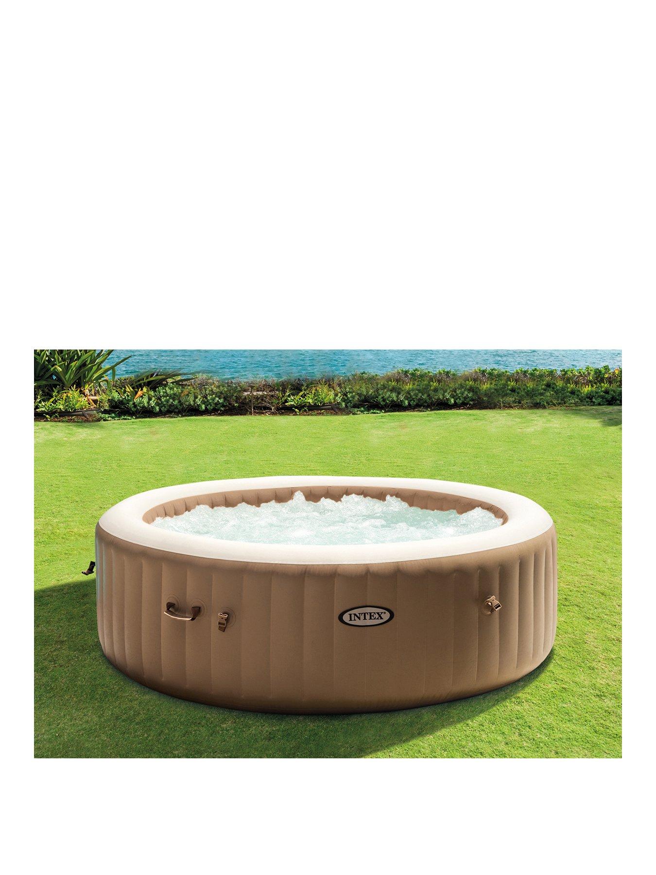 Purespa Bubble Massage Intex Pure Spa Intex PureSpa Bubble Round (8 Person)  Inflatable Spa Littlewoods