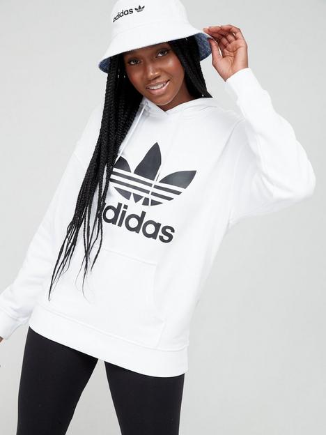 adidas-originals-trefoil-hoodie-whiteblack