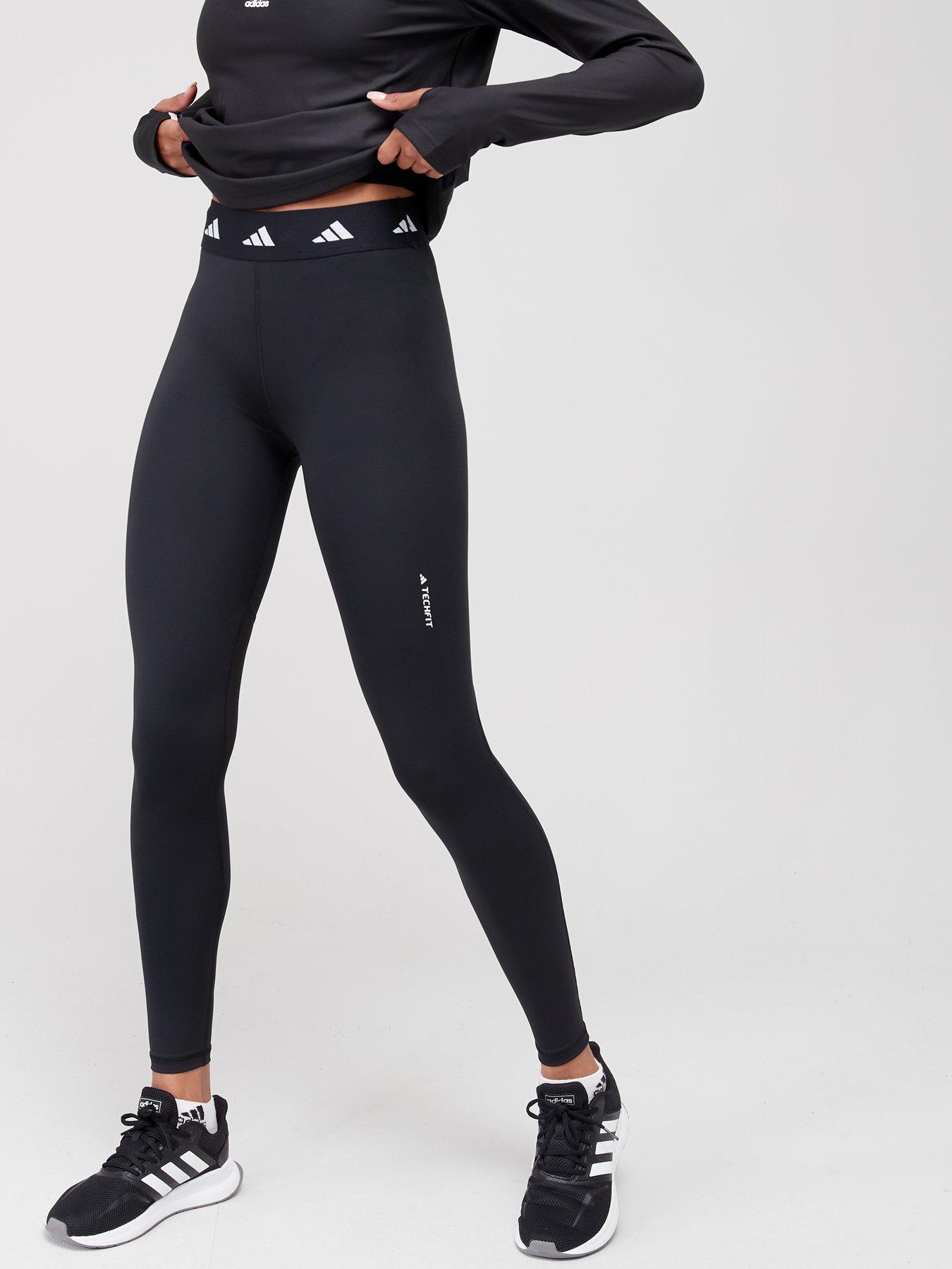 Adidas Techfit Climalite Athletic Yoga Running Leggings Womens