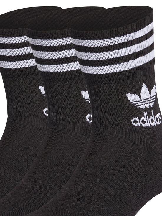 back image of adidas-originals-mid-cut-crew-socks-3-pack