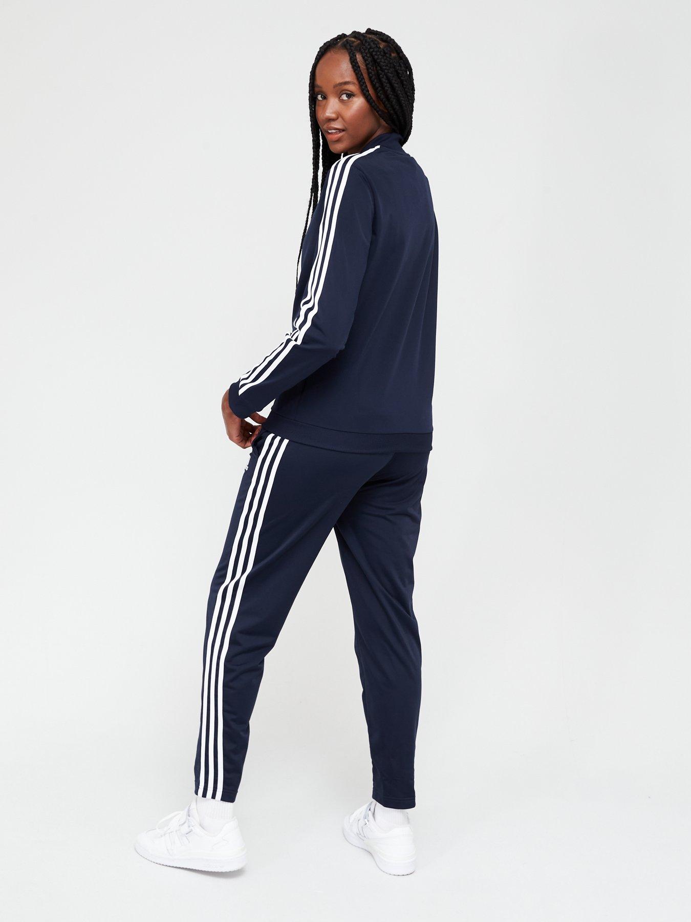 Womens adidas 3 stripe sales tracksuit