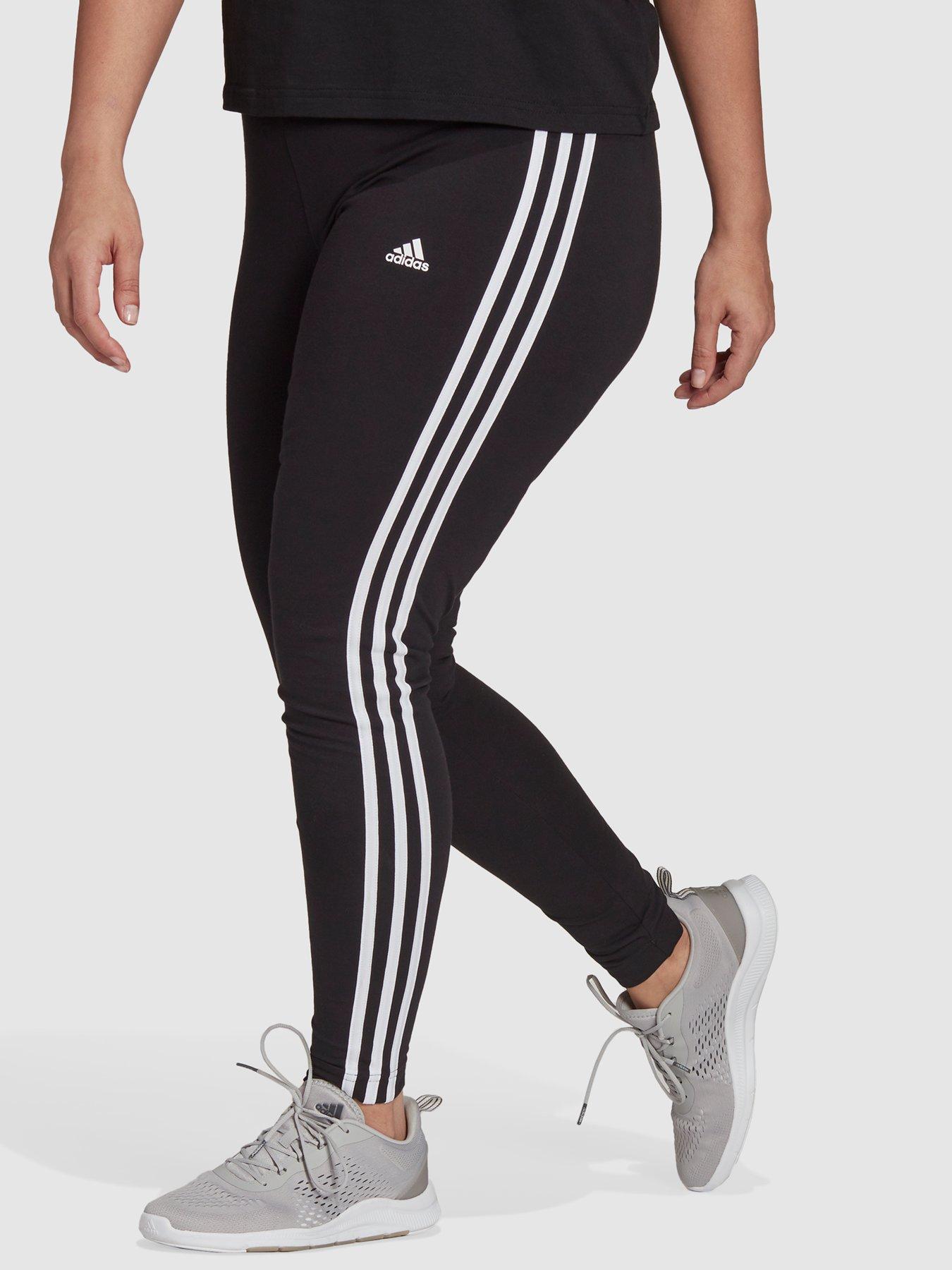 adidas Essentials 3 Stripes Legging - Medium Grey Heather