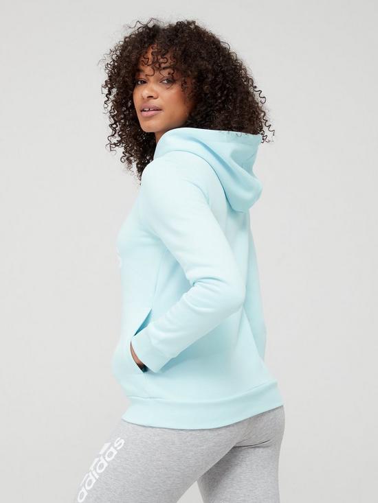 stillFront image of adidas-big-logo-hoodie-light-blue