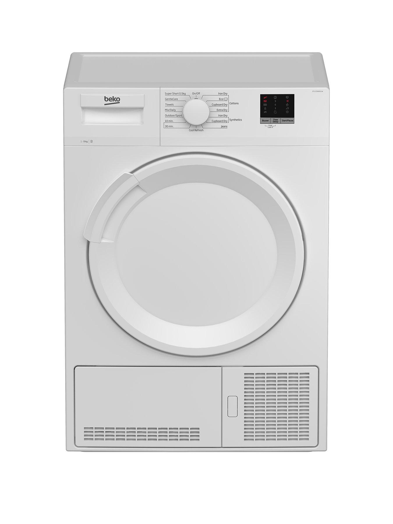 Beko DTLCE90051W 9kg Load, Condenser Dryer - White