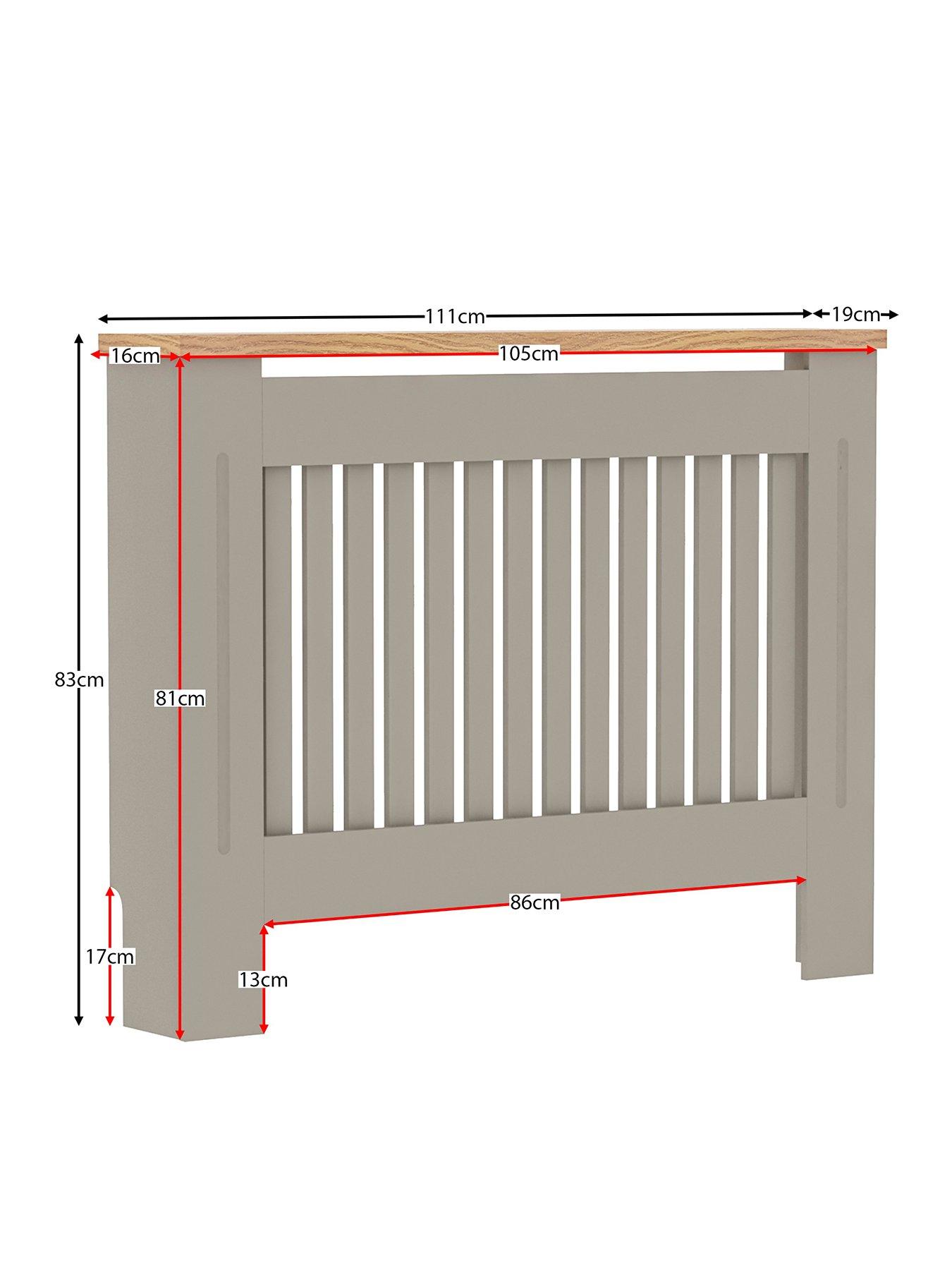 Image 2 of 6 of Vida Designs Arlington Medium Radiator Cover - Olive&nbsp;Grey