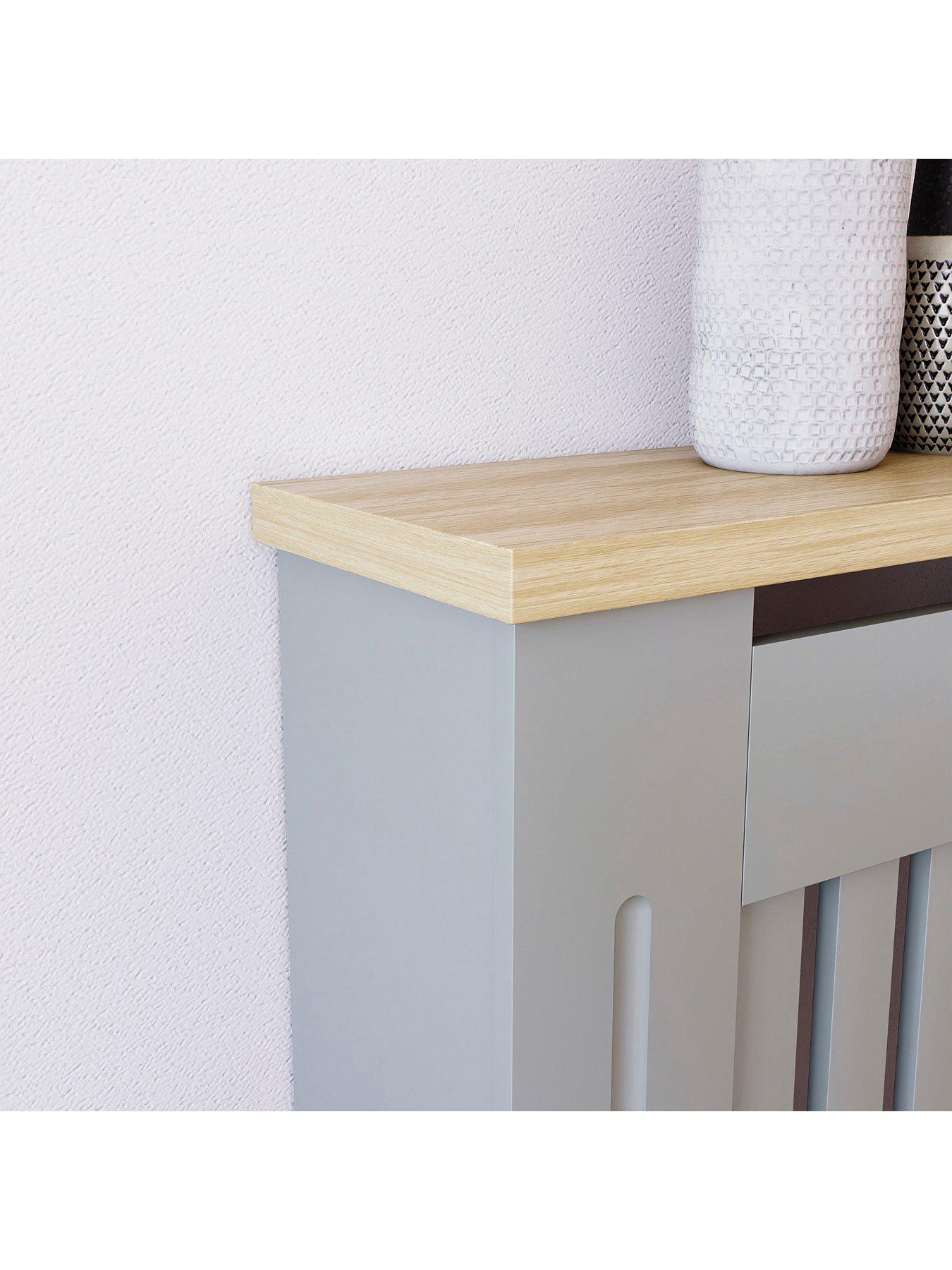  image of vida-designs-arlington-medium-radiator-cover-olivenbspgrey