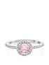  image of buckley-london-the-carat-collection-pink-halo-ring