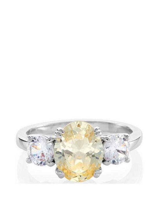 front image of buckley-london-the-carat-collection-canary-oval-meghan-ring