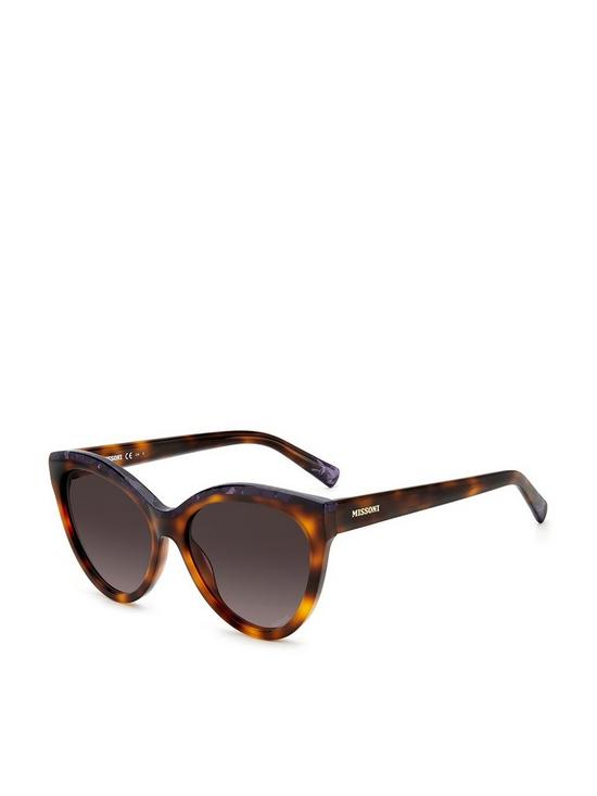 front image of missoni-cat-eye-sunglasses-havana