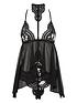  image of ann-summers-bodywear-the-taylor-babydoll-and-brazilian-set-black