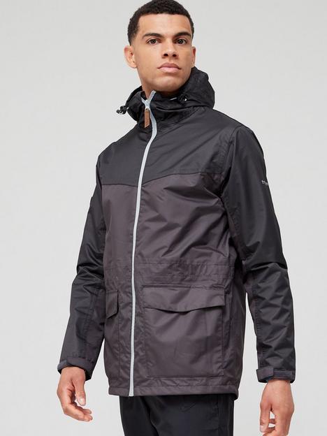 trespass-major-waterproof-hooded-jacket-dark-grey
