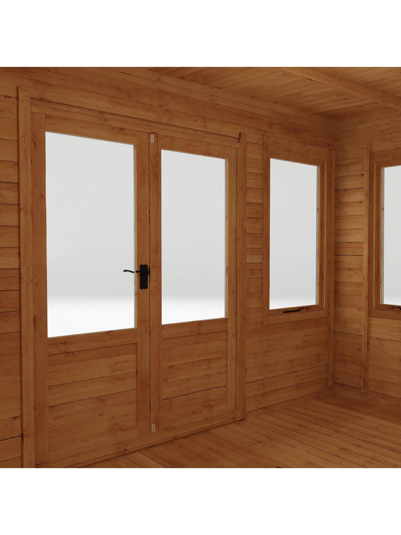 Image 3 of 6 of MERCIA 4m x 3m Pent 19mm Log Cabin - PEFC Certified