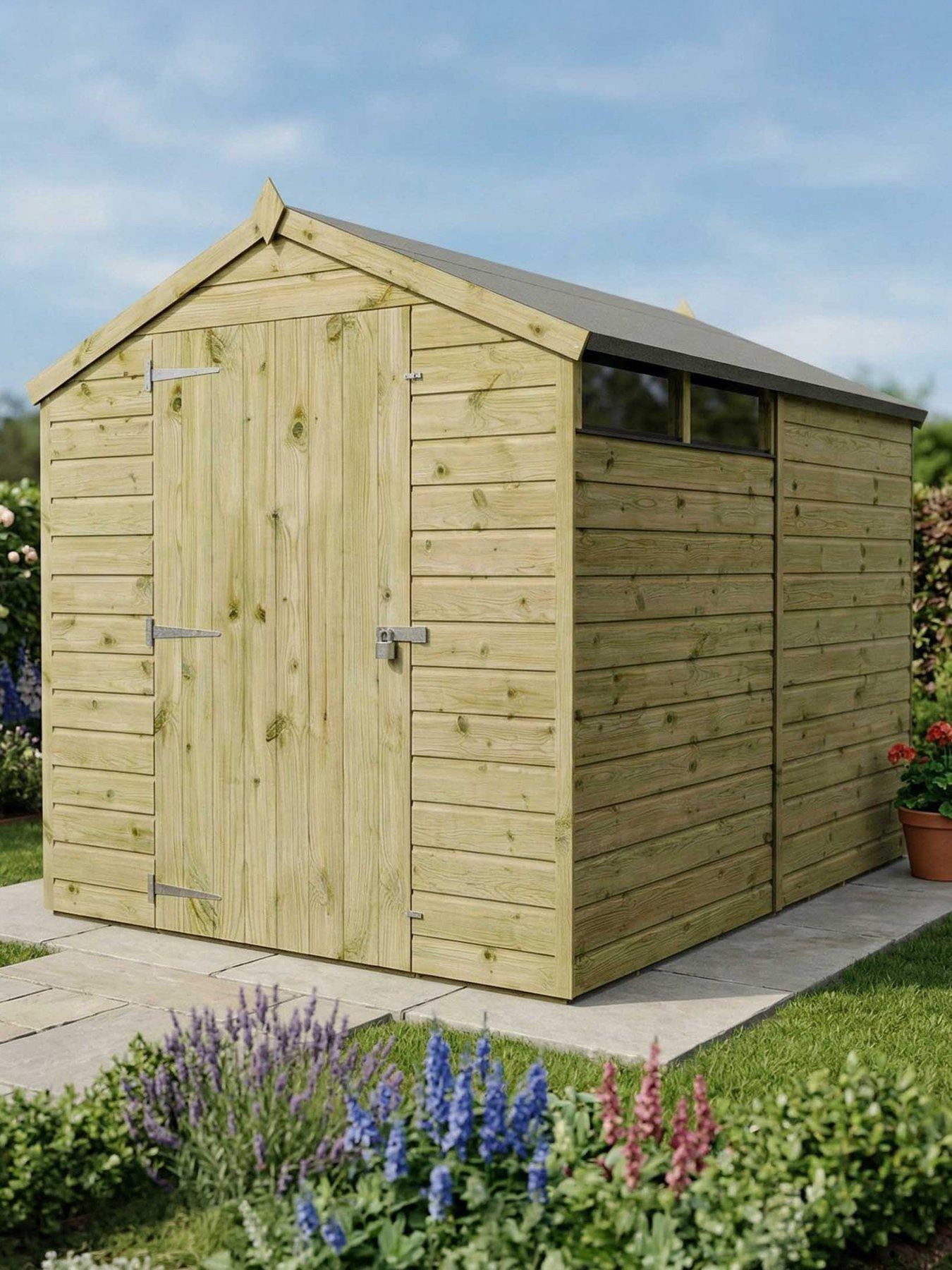 MERCIA 8 x 6 Shiplap Security Apex - PEFC Certified