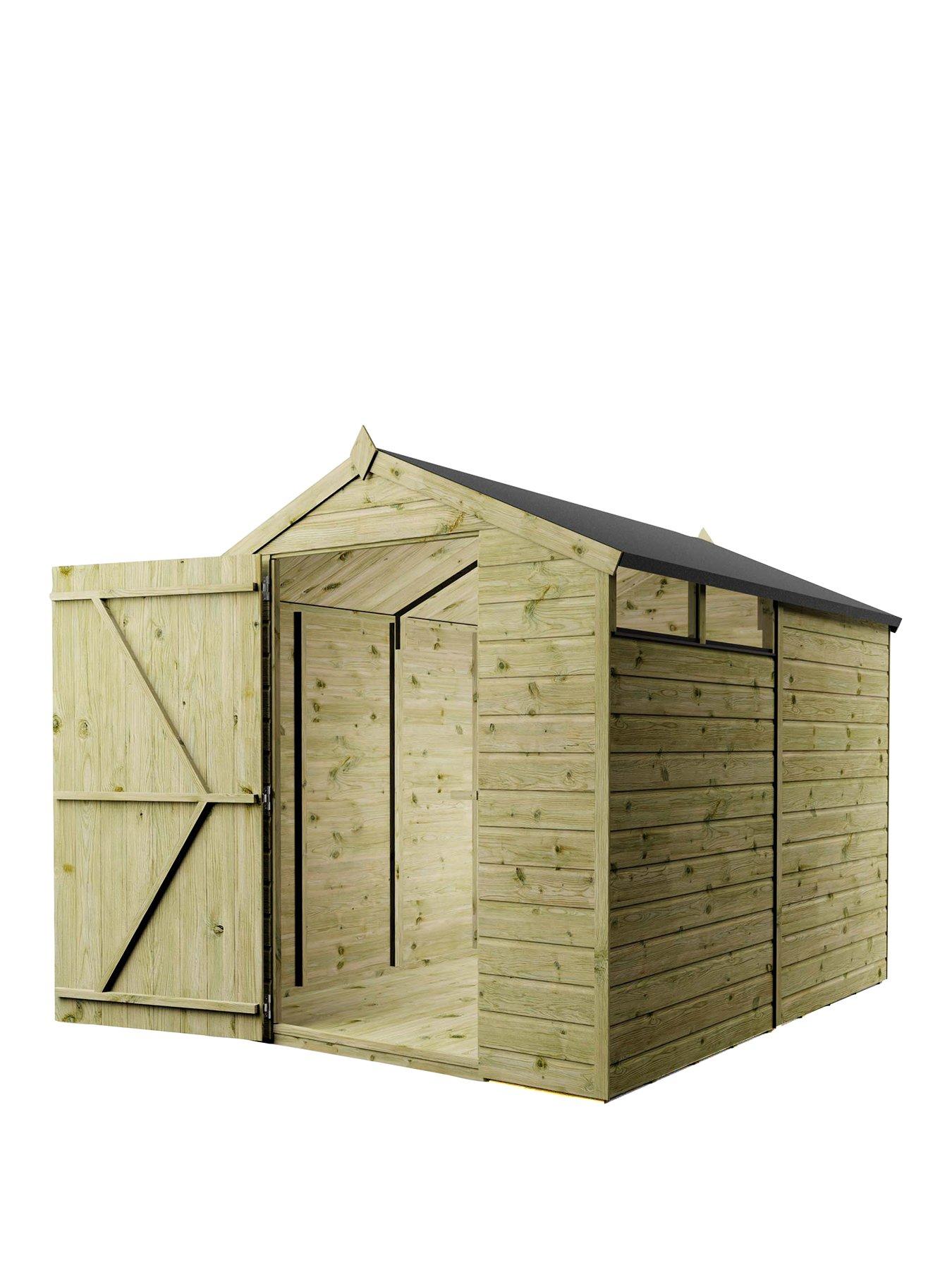 Image 2 of 6 of MERCIA 8 x 6 Shiplap Security Apex - PEFC Certified