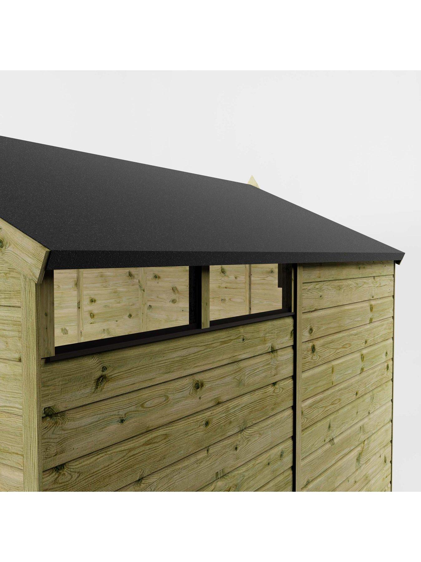 Image 4 of 6 of MERCIA 8 x 6 Shiplap Security Apex - PEFC Certified