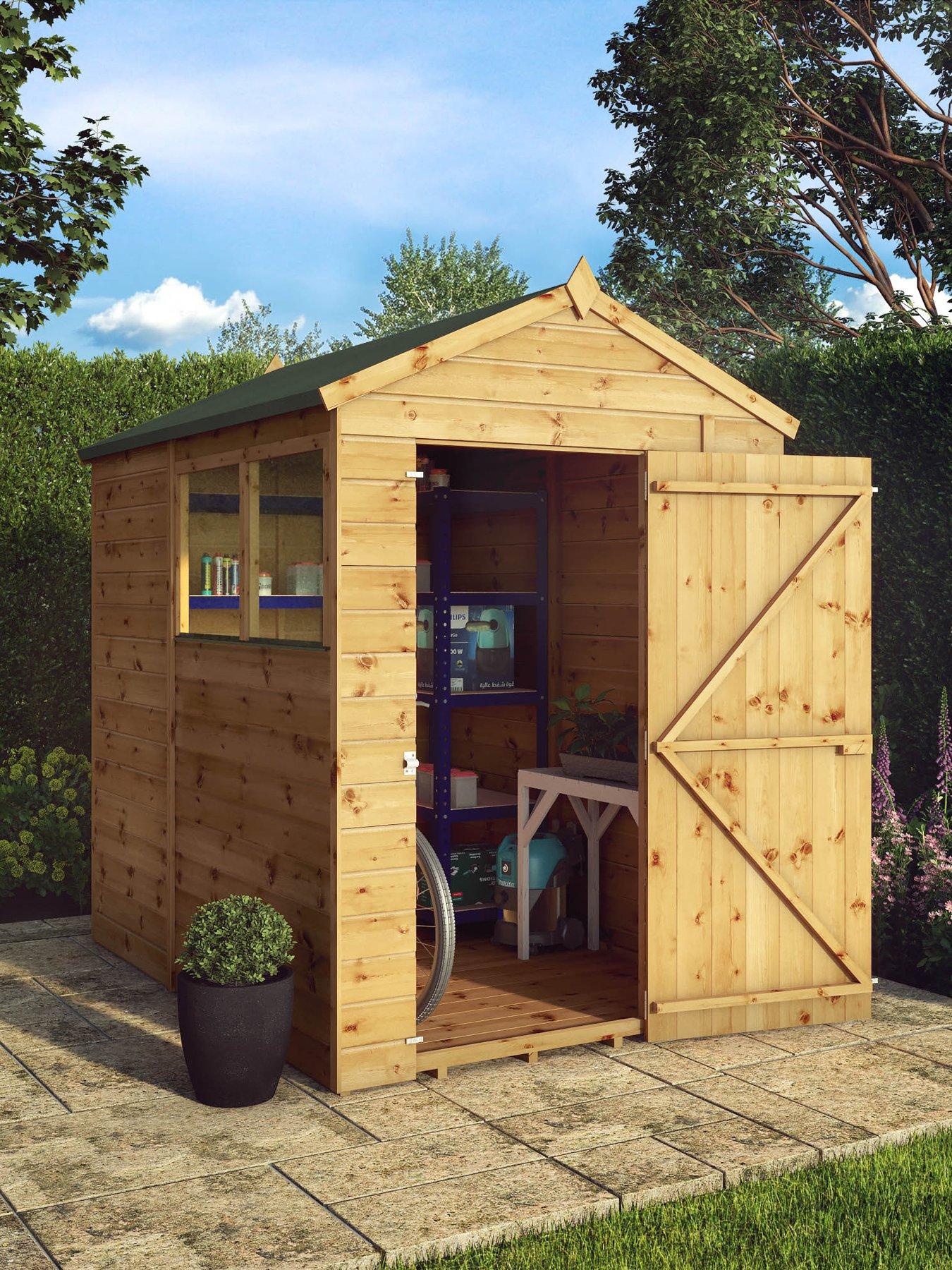  image of mercia-7-x-5ftnbspshiplap-apex-garden-shed