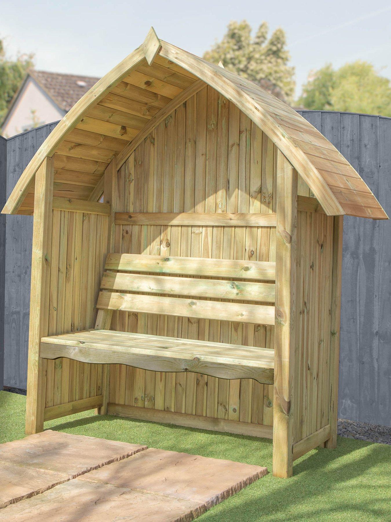 Image 3 of 5 of MERCIA Arch Top Arbour Seat - PEFC Certified