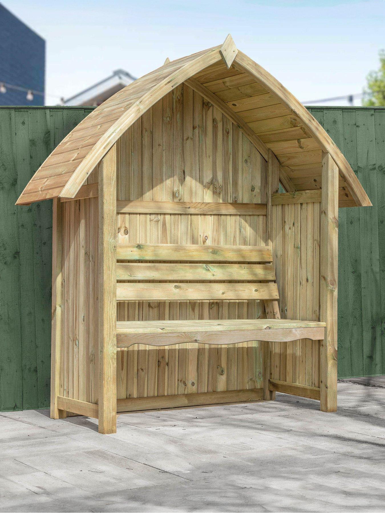Image 4 of 5 of MERCIA Arch Top Arbour Seat - PEFC Certified