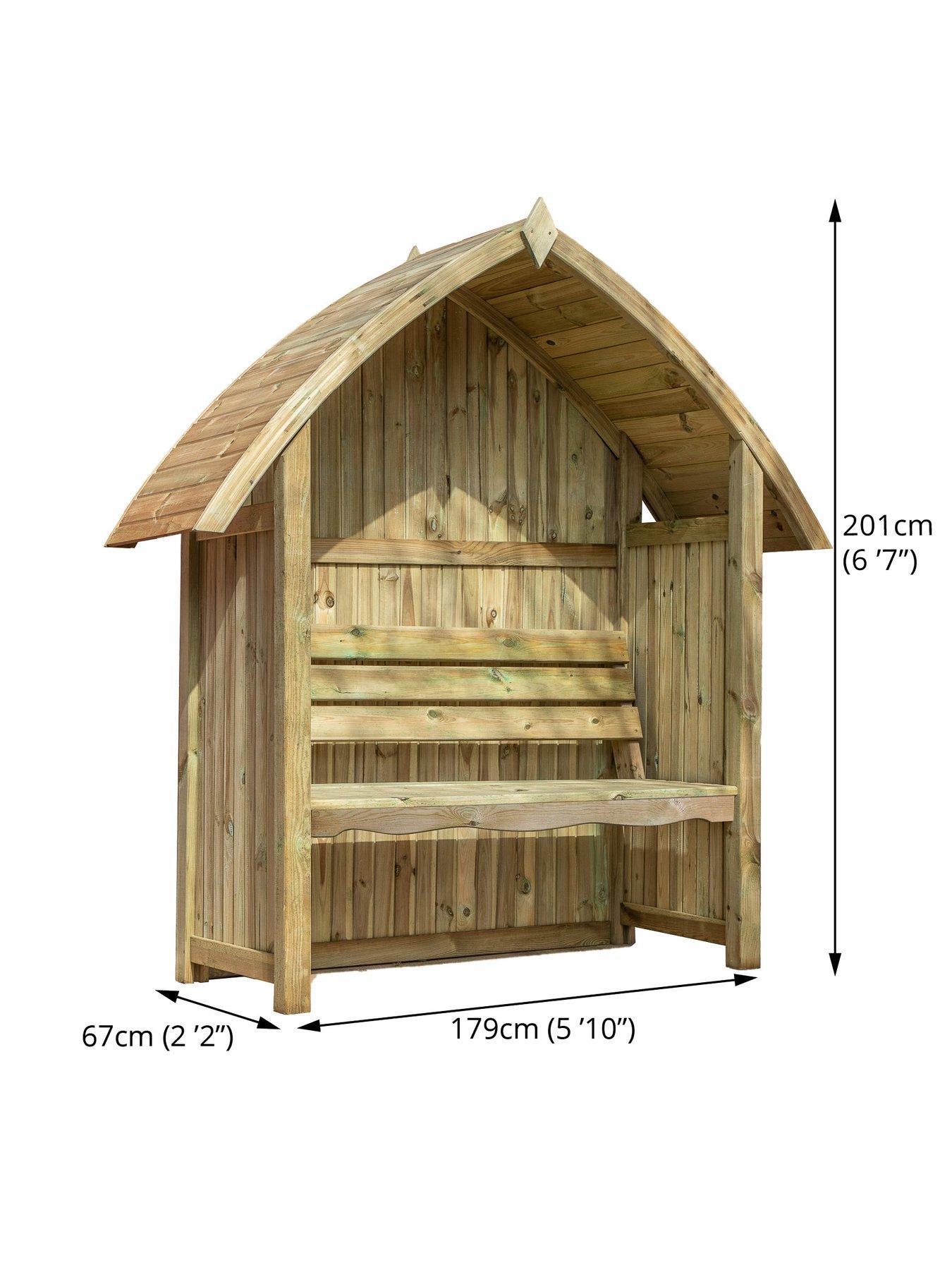 Image 5 of 5 of MERCIA Arch Top Arbour Seat - PEFC Certified