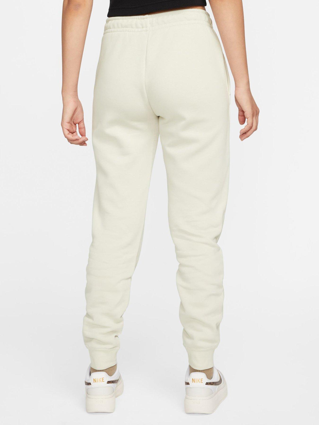 Nike NSW Essential Fleece Regular Mid Rise Joggers - Beige