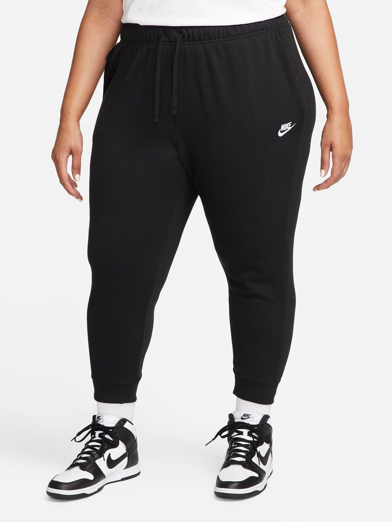 Nike Womens Club Fleece Mid Rise Pant - Black