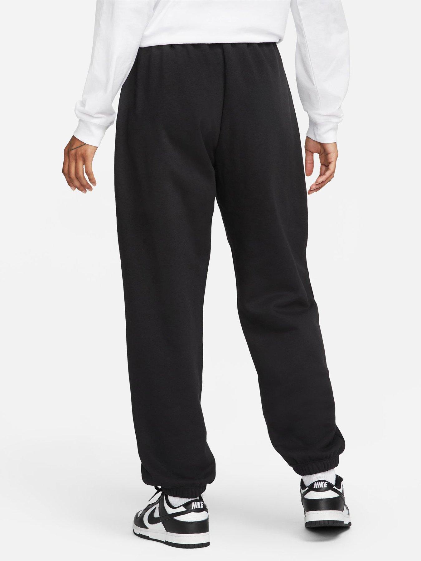 Nike Sweatpants NSW Club Fleece Oversized - Dark Grey Heather/White Women