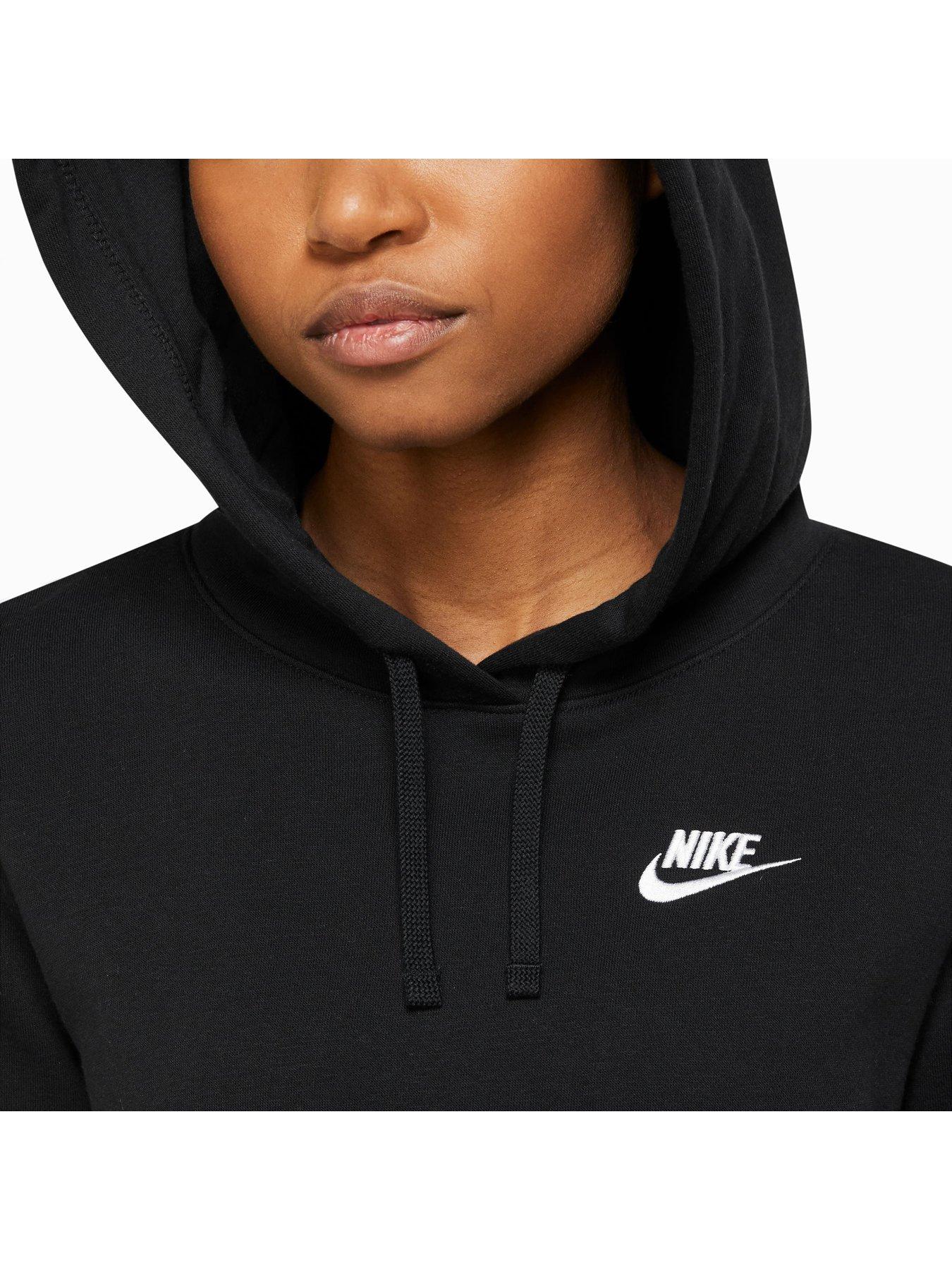 Black Nike Sportswear Club Fleece Overhead Hoodie