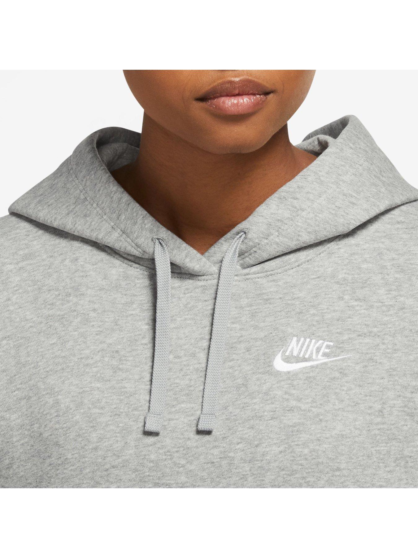 Nike Sportswear Club Fleece Pullover Hoodie Dark Grey Heather