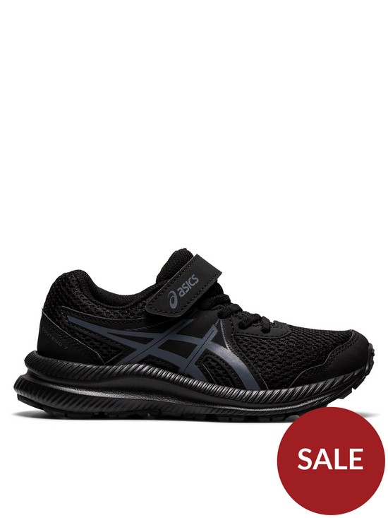 front image of asics-contend-7-childrens-trainer