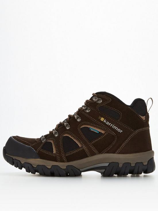 front image of karrimor-bodmin-mid-4-weathertite-walking-boots-black