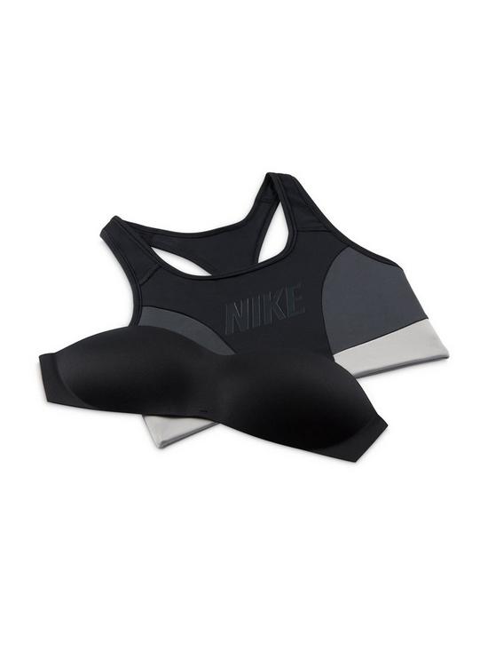 outfit image of nike-light-support-swoosh-bra-black