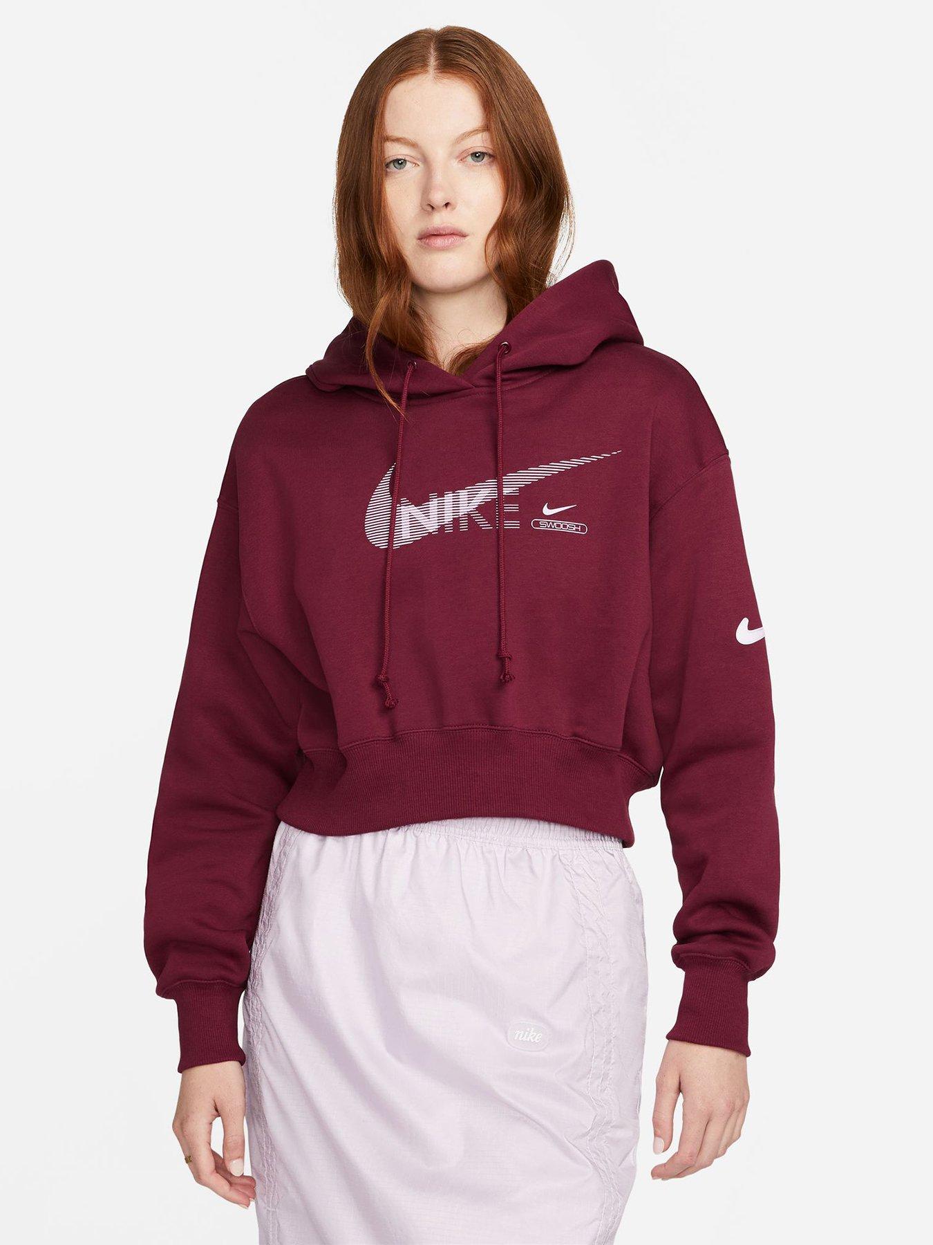 Nike dark red hoodie online